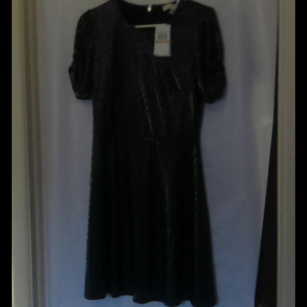 Michel Kors Dress S Black ,small silver dots